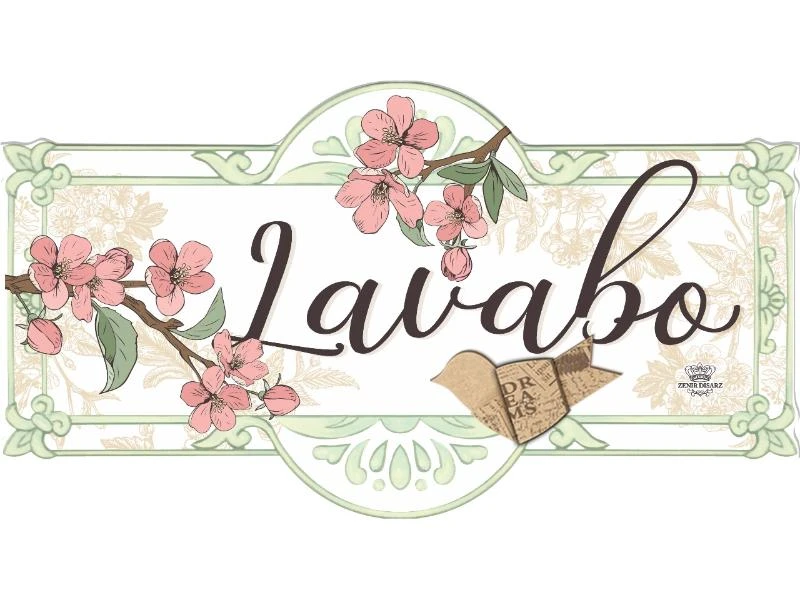 QUADRO LAVABO PASSARINHO...CEREJEIRA 15,5X27,5
