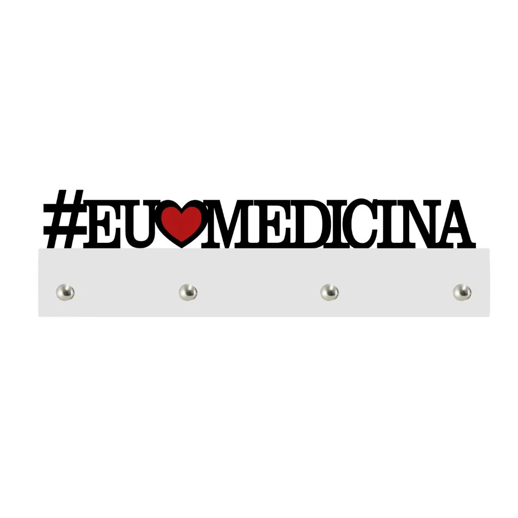 PORTA-CHAVE EU AMO MEDICINA 9X35
