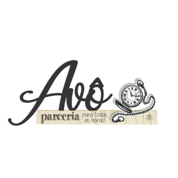 MADEIRINHA CRU AVÔ PARCEIRAI PARA TODAS HORAS ... 11X24,5