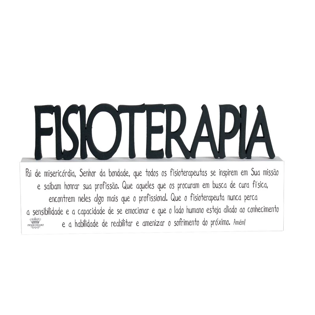 MADEIRINHA PROFISSÕES FISIOTERAPIA 9X18,5