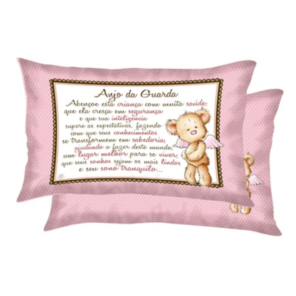 ALMOFADA BEBÊ ANJO DA GUARDA 22,5x37