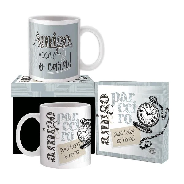 CANECA CERÂMICA AMIGO VOCÊ É O CARA ...