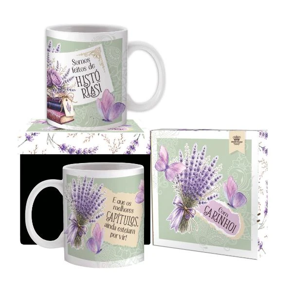 CANECA CERÂMICA SOMOS FEITOS DE HISTÓRIAS