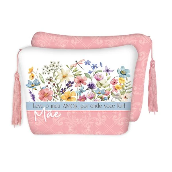 NECESSAIRE MÃE LEVE O MEU AMOR POR ONDE FOR 16X20