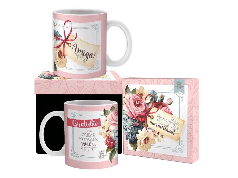 CANECA AMIGA ROSÊ