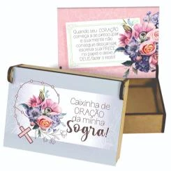 CAIXA PARA ORAÇÃO ARTICULADA CAIXINHA DE ORAÇÃO SOGRA...BORBOLETA 7,5X10,5X3,5