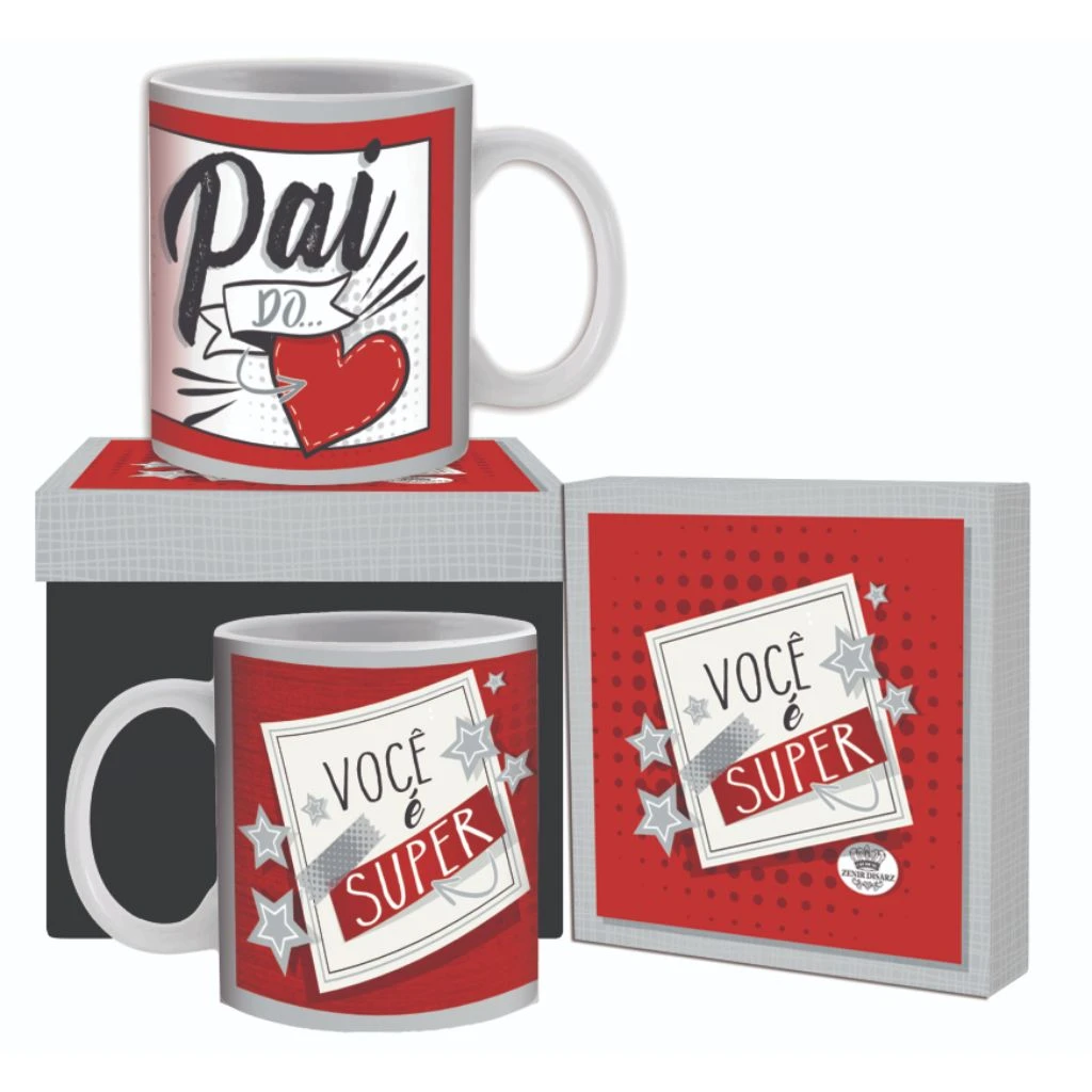 CANECA CERÂMICA PAI DO CORAÇÃO 