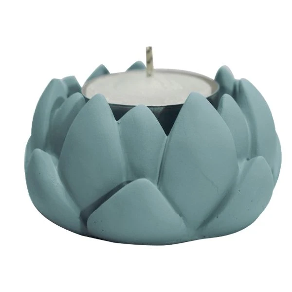PORTA-VELA FLOR AZUL...BENÇÃO 4X7X7