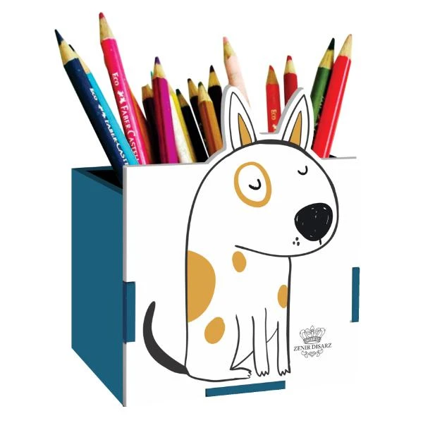 PORTA-LÁPIS CACHORRO... PET CORAÇÃO 1 10X8,5X8