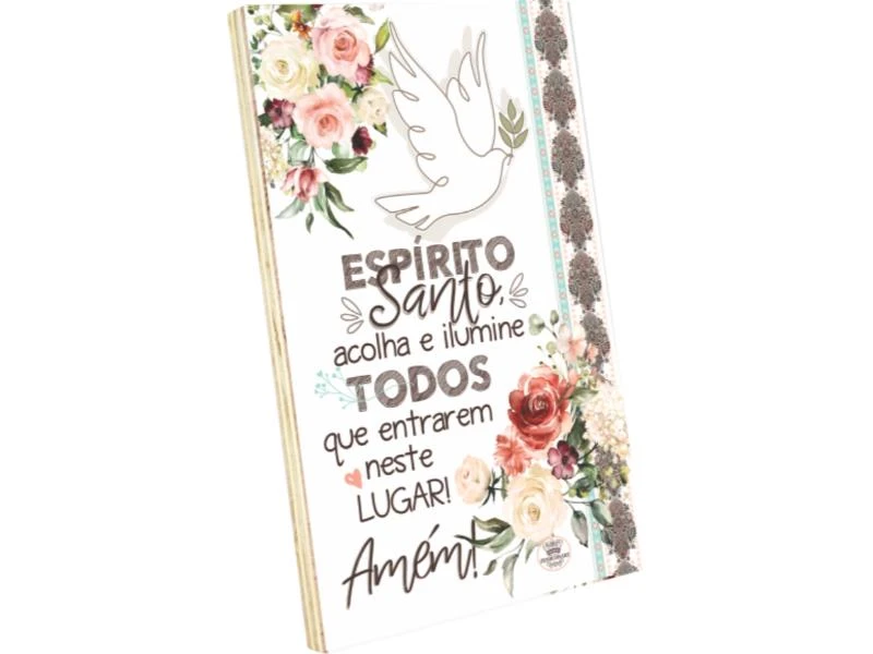PLACA DE MESA DECOUPADA ESPÍRITO SANTO...23X15
