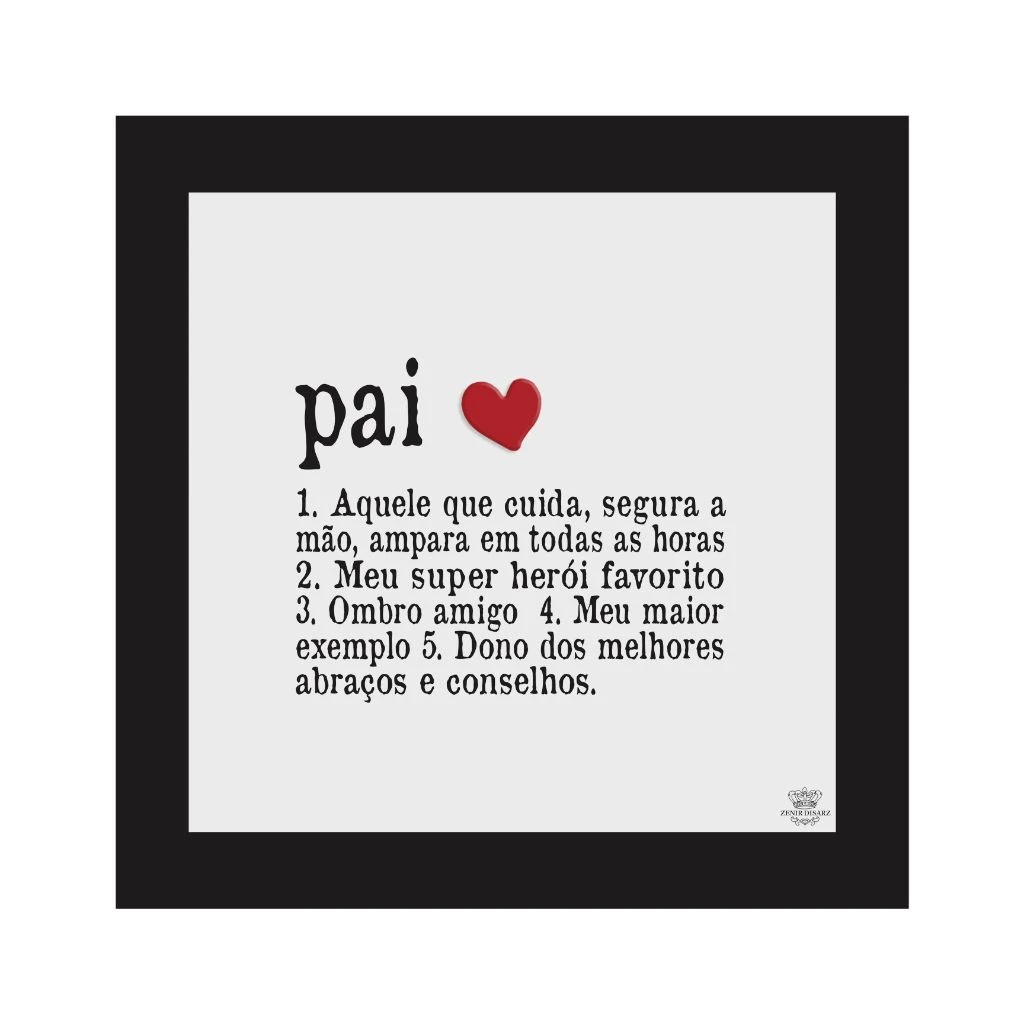 QUADRO PAI 25,5X25,5
