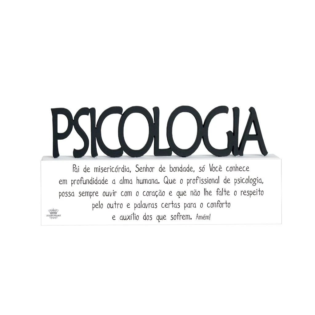 MADEIRINHA PROFISSÕES PSICOLOGIA 9X18,5