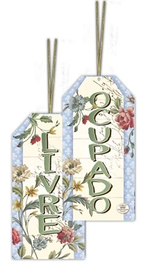 TAG LIVRE/OCUPADO PARIS 17X9