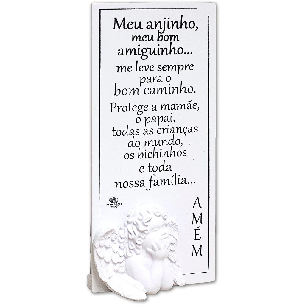 MADEIRINHA DE MESA MEU ANJINHO 22X10