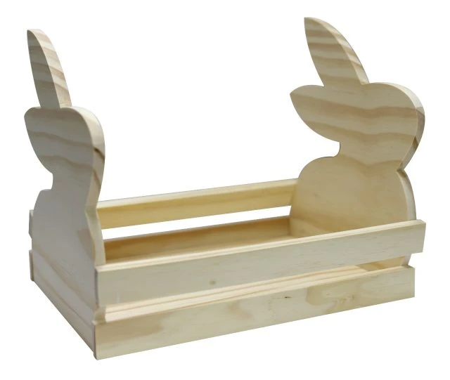 CAIXA NINHO COELHOS 25X29,5X23