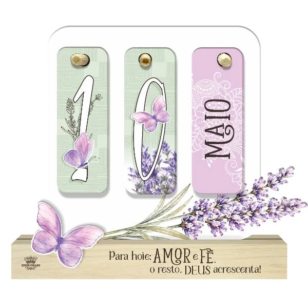 CALENDÁRIO PERMANENTE PRA HOJE: AMOR E FÉ...16X18X4