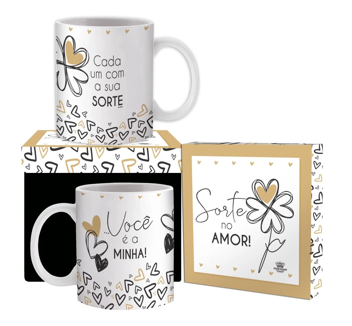 CANECA CERÂMNICA CADA UM COM A SUA SORTE
