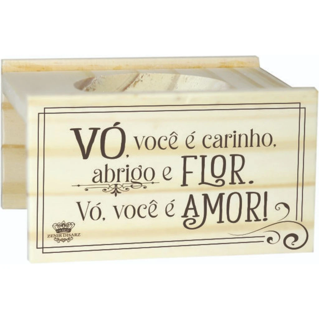 SUPORTE PARA VASO VÓ...FLORAL VERMELHO 9X13X14