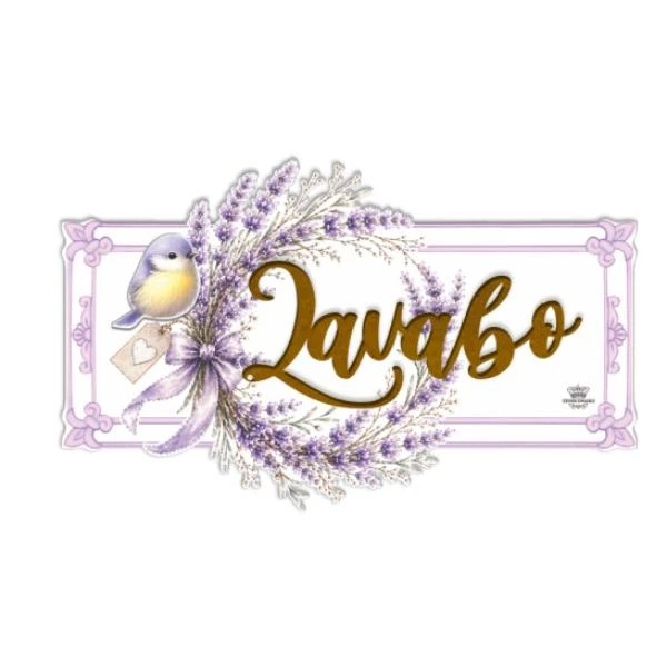 QUADRO LAVABO LAVANDA 15,5X27,5