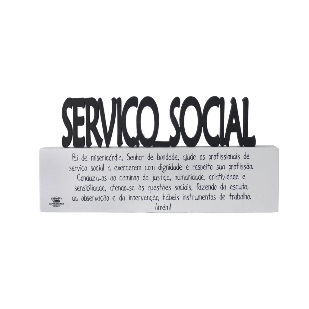 MADEIRINHA PROFISSÕES SERVIÇO SOCIAL 9X18,5