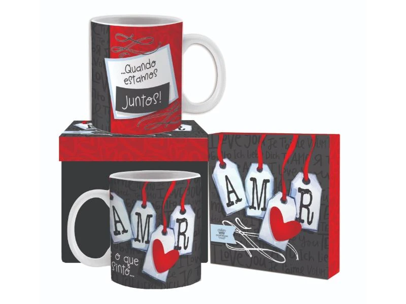 CANECA CERÂMICA QUANDO ESTAMOS JUNTOS 