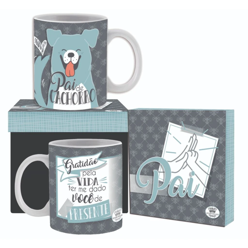 CANECA CERÂMICA PAI DE CACHORRO