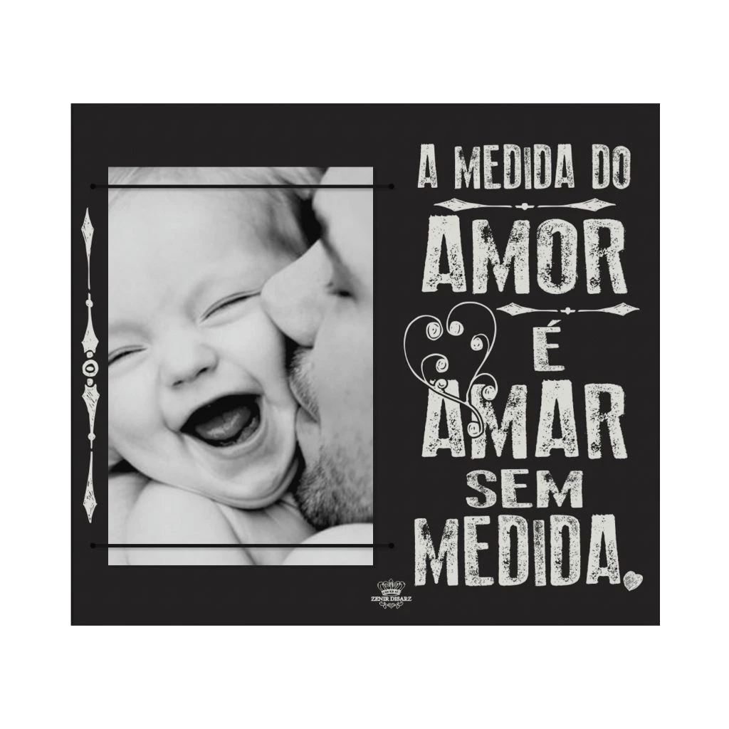 PORTA-RETRATO COM ELÁSTICO A MEDIDA DO AMOR...20X22,5