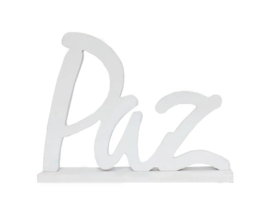 PALAVRA DE MESA PAZ AZUL 15X19