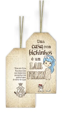 TAG UMA CASA COM BICHINHOS...17X9