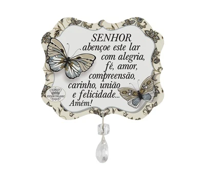 MÓBILE COM IMÃ SENHOR ABENÇOE ESTE LAR...ARABESCO 8,5X10