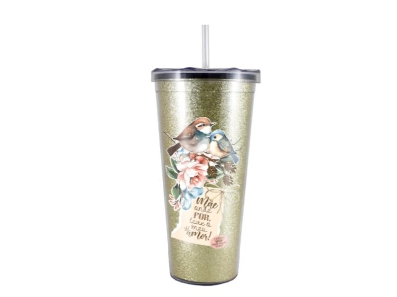COPO MÃE ONDE FOR LEVE O MEU AMOR...PÁSSAROS 650 ML