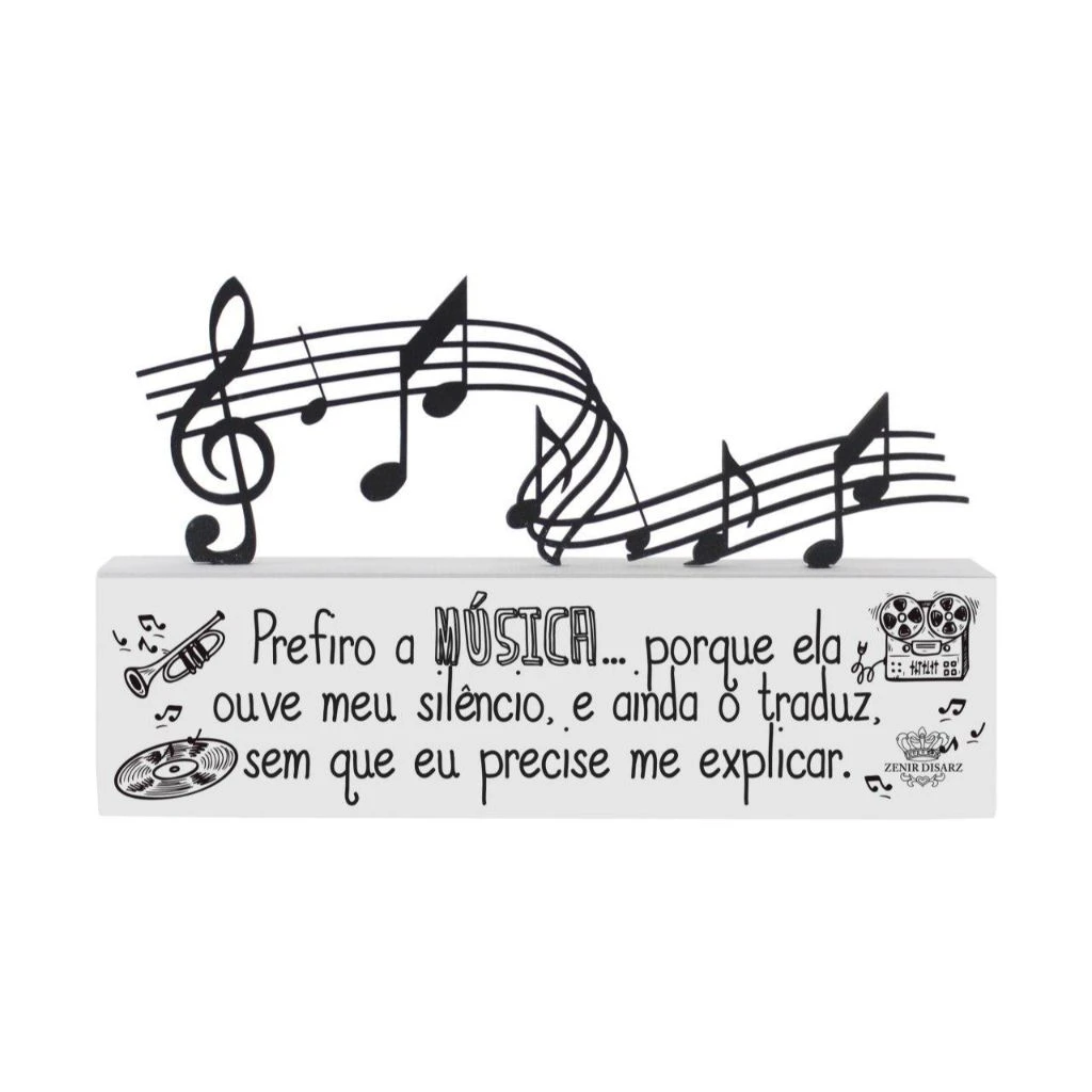 MADEIRINHA MÚSICA PREFIRO A MÚSICA... 11X18,5