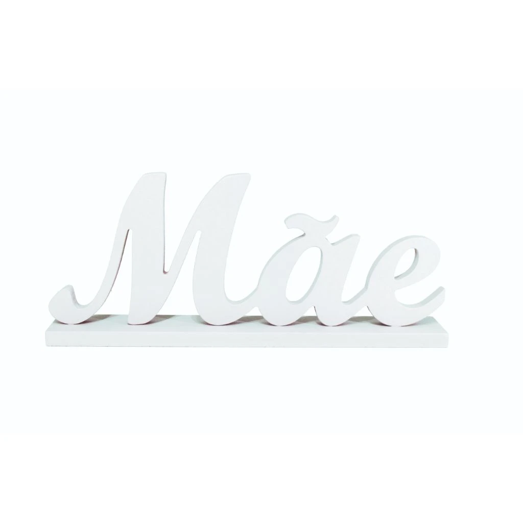 PALAVRA DE MESA MÃE BRANCO 13,5X33,5
