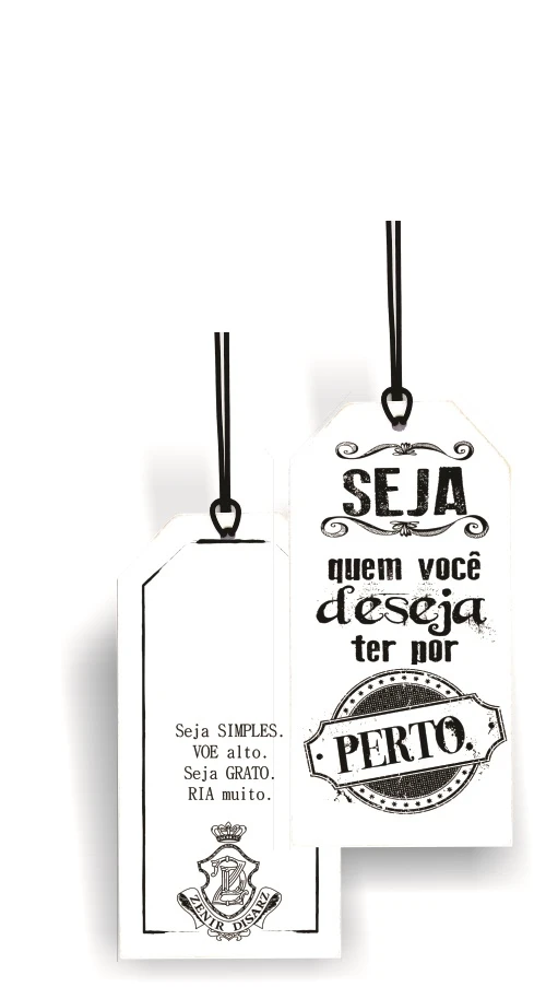 TAG BRANCO SEJA QUEM VOCÊ DESEJA... 17X9