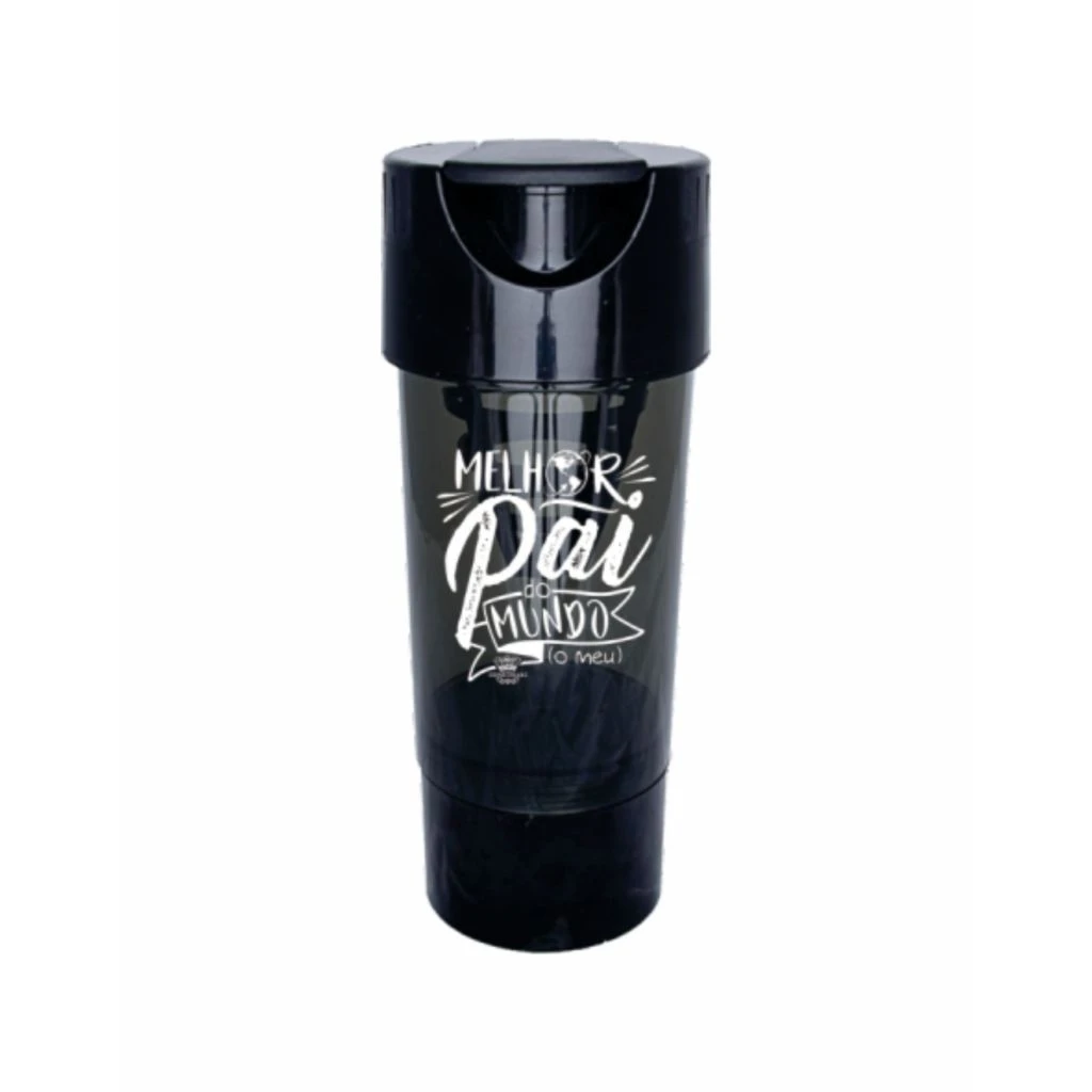 COQUETELEIRA PRETA MELHOR PAI DO MUNDO 450 ML