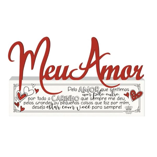 MADEIRINHA MEU AMOR PELO AMOR...11X18,5X3