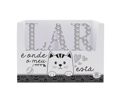 PORTA-OBJETOS RECORTADO LAR GATO 12,5X18X10,5
