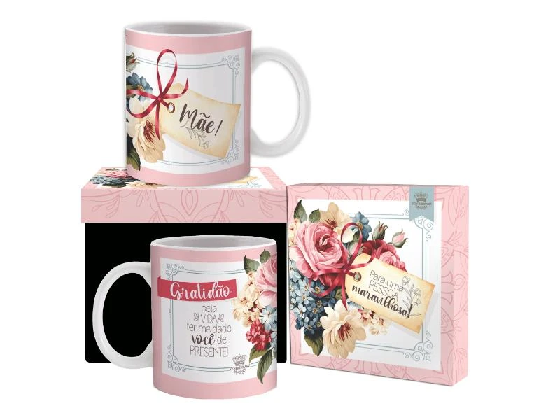 CANECA MÃE ROSÊ