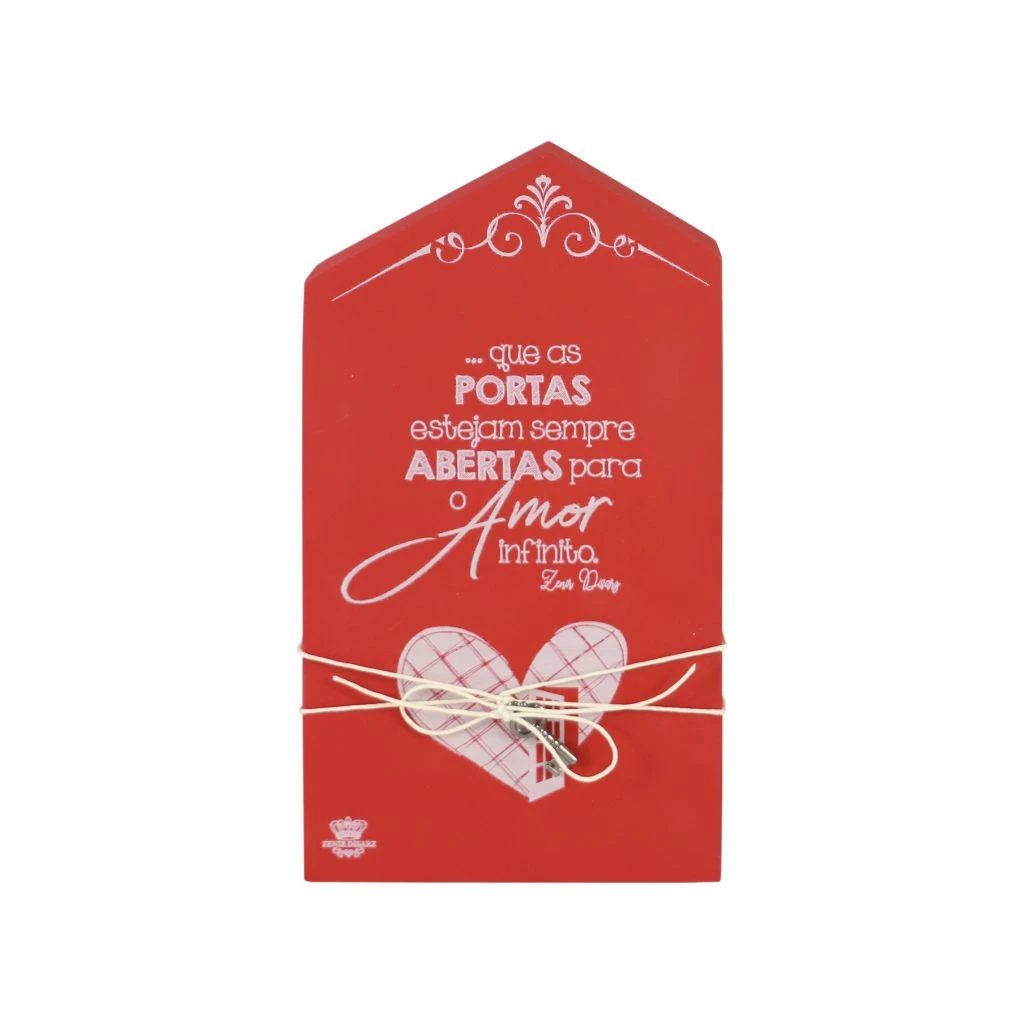 PLACA DE MESA CASINHA QUE AS PORTAS ESTEJAM SEMPRE...21X12X3