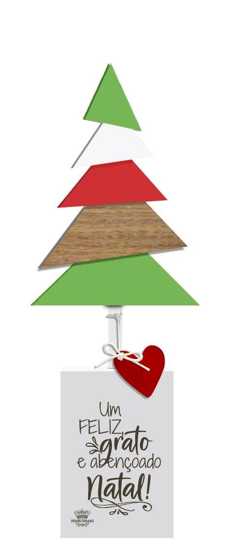 PLACA DE MESA COM PINHEIRO UM FELIZ NATAL...28X9