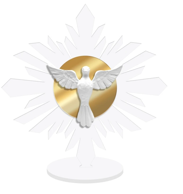 ENFEITE DE MESA ESPÍRITO SANTO BRANCO G 37X37