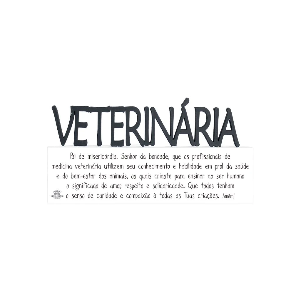 MADEIRINHA PROFISSÕES VETERINÁRIA 9X18,5