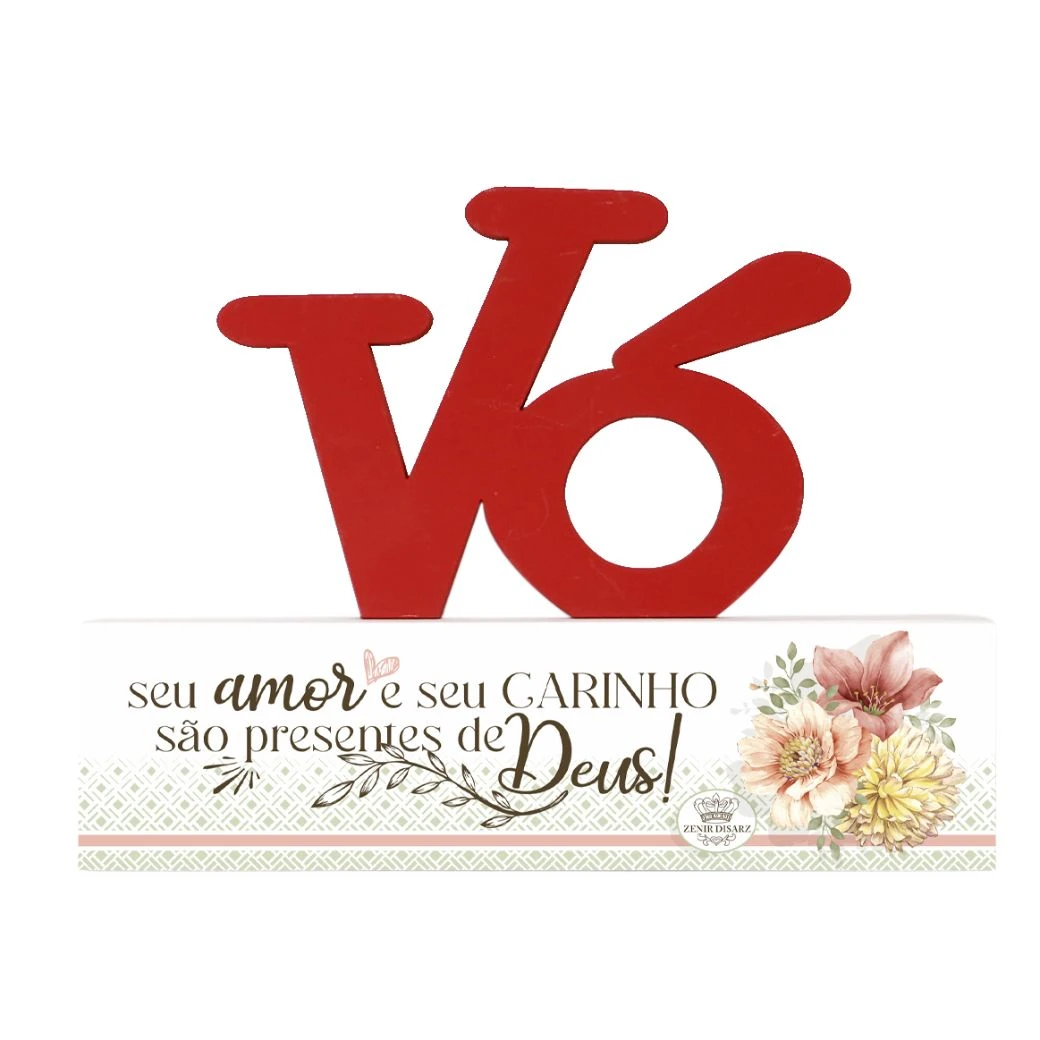 MADEIRINHA VÓ SEU AMOR E SEU CARINHO SÃO PRESENTES...14X18,5