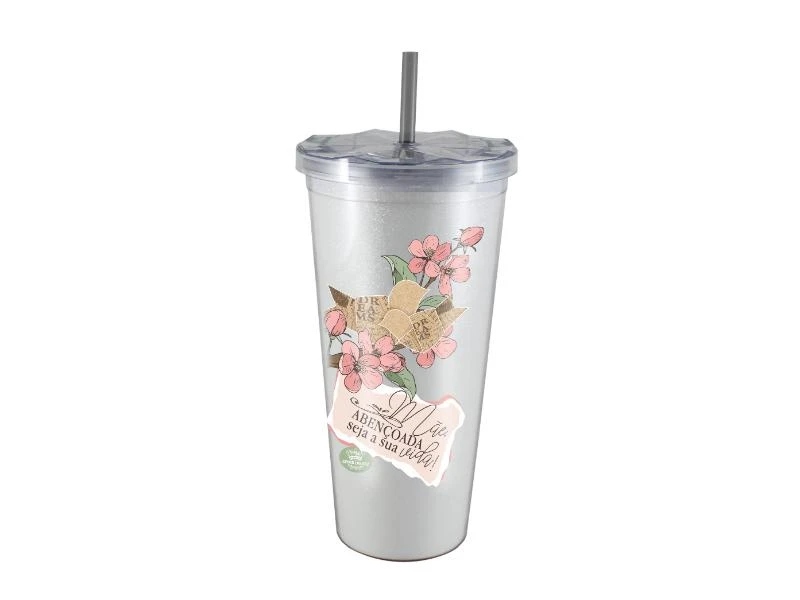 COPO MÃE ABENÇOADA SEJA A SUA VIDA...650 ML