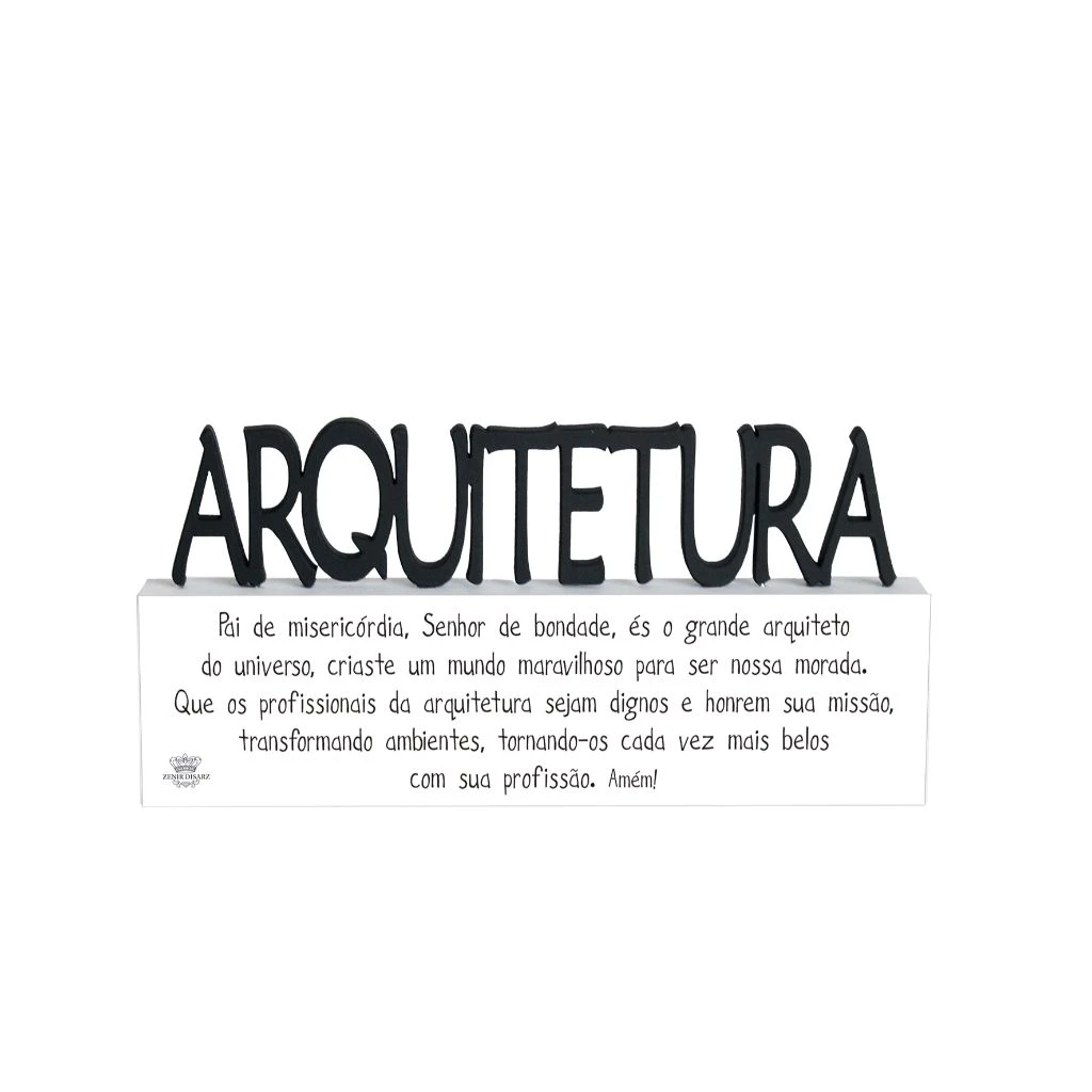 MADEIRINHA PROFISSÕES ARQUITETURA 9X18,5