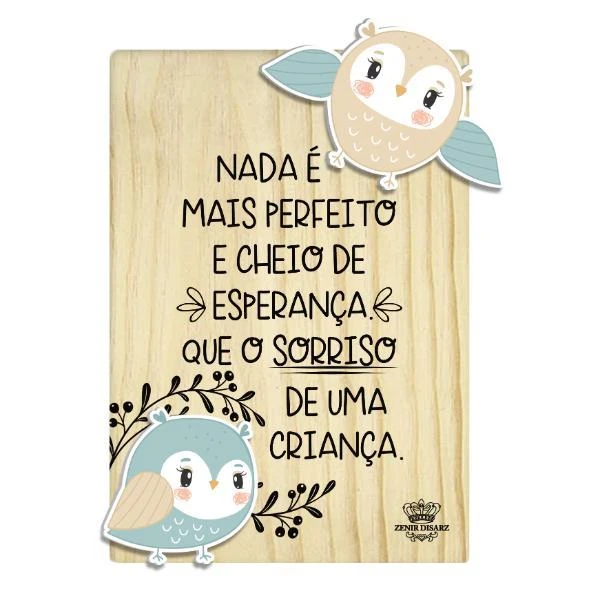 MADEIRINHA DE MESA NADA É MAIS PERFEITO...ZOO 14X10