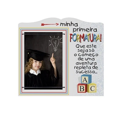 PORTA-RETRATO COM ELÁSTICO ABC FORMATURA 19,5X21,5