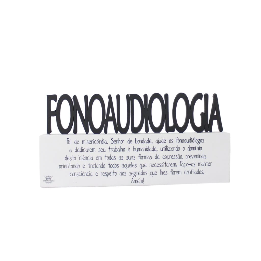 MADEIRINHA PROFISSÕES FONODIOLOGO 9X18,5