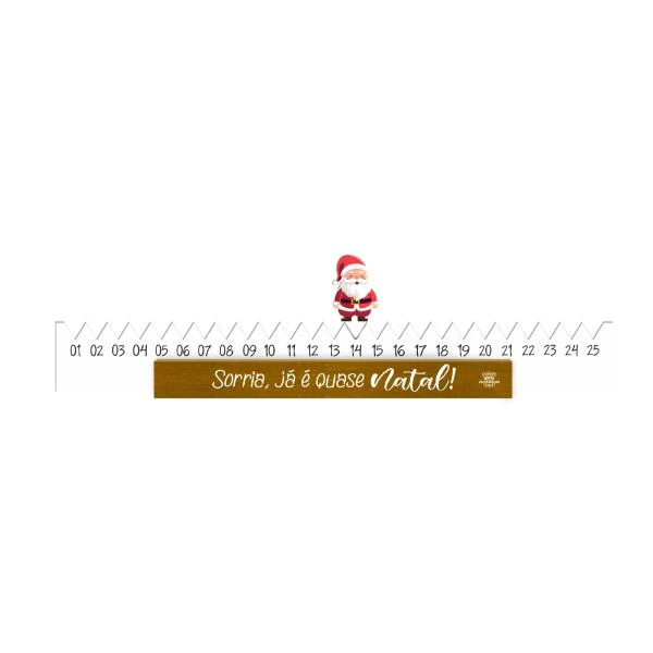 CALENDÁRIO PERMANENTE RÉGUA...PAPAI NOEL 10X40