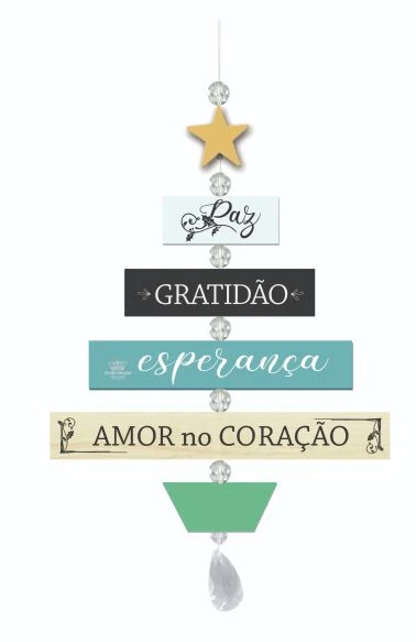 MÓBILE DE PAREDE COM PÉROLAS PAZ, GRATIDÃO...23X18